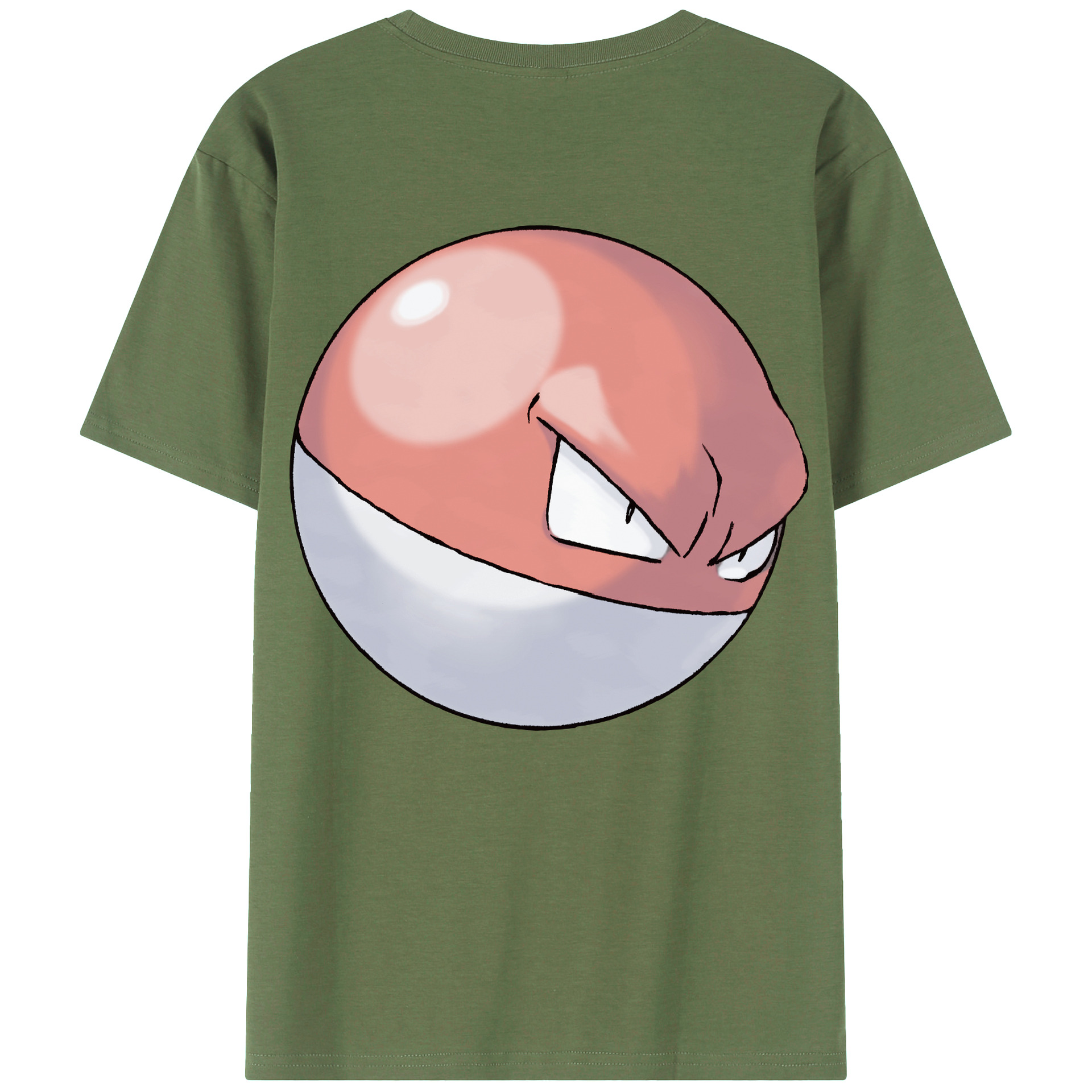 （画像用） ポケットモンスター Pokémon 綿100％ メンズ半袖Tシャツ（バックプリント） 通気性